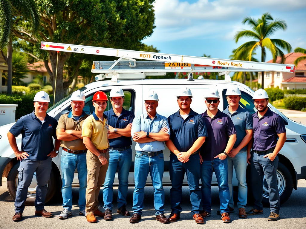 Daytona Roofing Contractor crew installing a roof replacement in Daytona Beach, FL