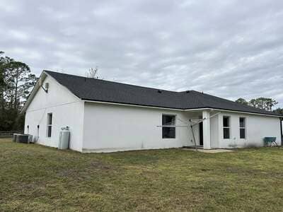 Roof replacement project — exterior view